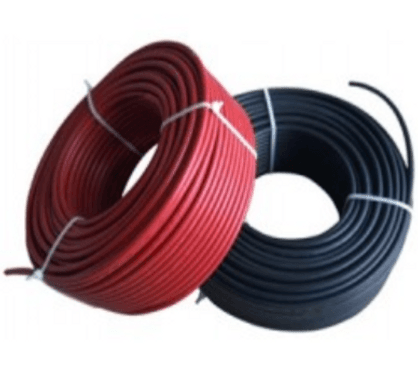 Cable Solar FV 4mm Negro Rollo x 100 mts.