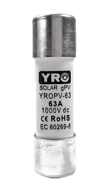 Fusible DC 63A, 1000V, YRO