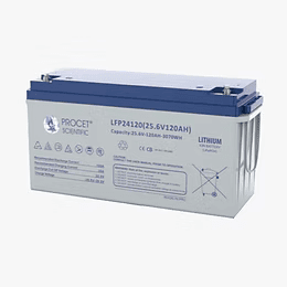 Batería Litio, 120Ah, 25V, PROCET SCIENTIFIC